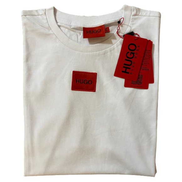 Hugo Boss Other - NWT HUGO BOSS Men's White Crew-neck T-Shirt With Red logo label Size S - XXL
